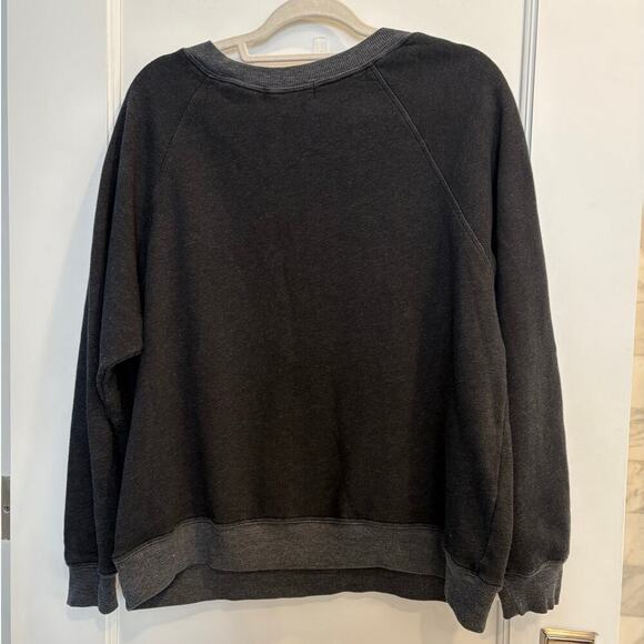 Wildfox Size M Medium Black Crewneck Graphic Sweatshirt Monday Mourning - Picture 5 of 5